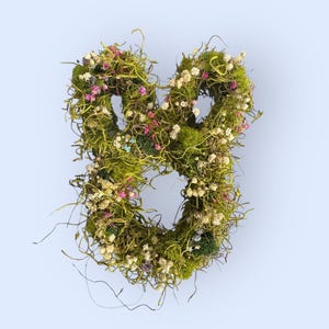 Easter spring bunny wreath